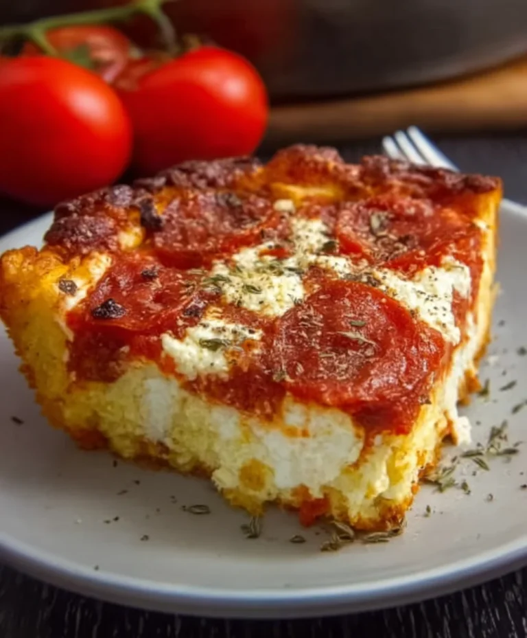 Easy Pizza Cottage Cheese Bake-Healthy Comfort Food