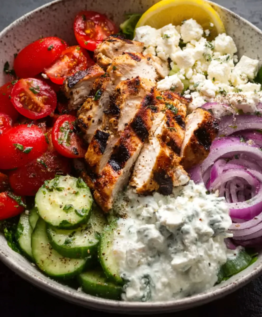 Greek Chicken Bowls- Easy Weeknight Meal