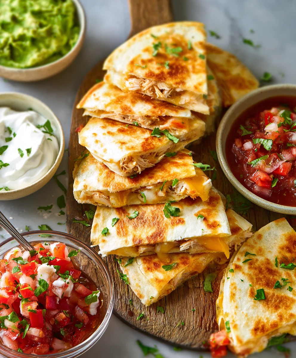 Easy Mini Chicken Quesadillas Recipe-Quick & Cheesy Bites