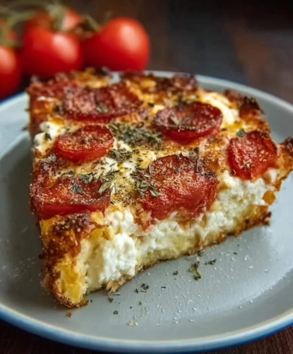 Easy Pizza Cottage Cheese Bake-Healthy Comfort Food