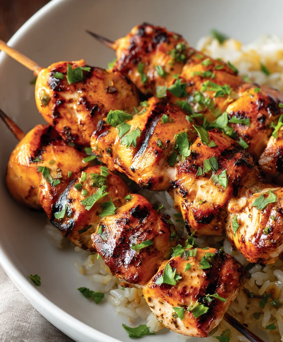 Easy Chicken Skewers- Delicious Dinner Ideas