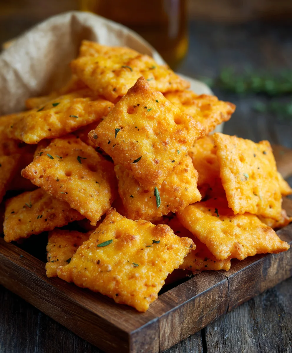 Homemade Cheddar Cheese Crackers-Cheez It Recipe