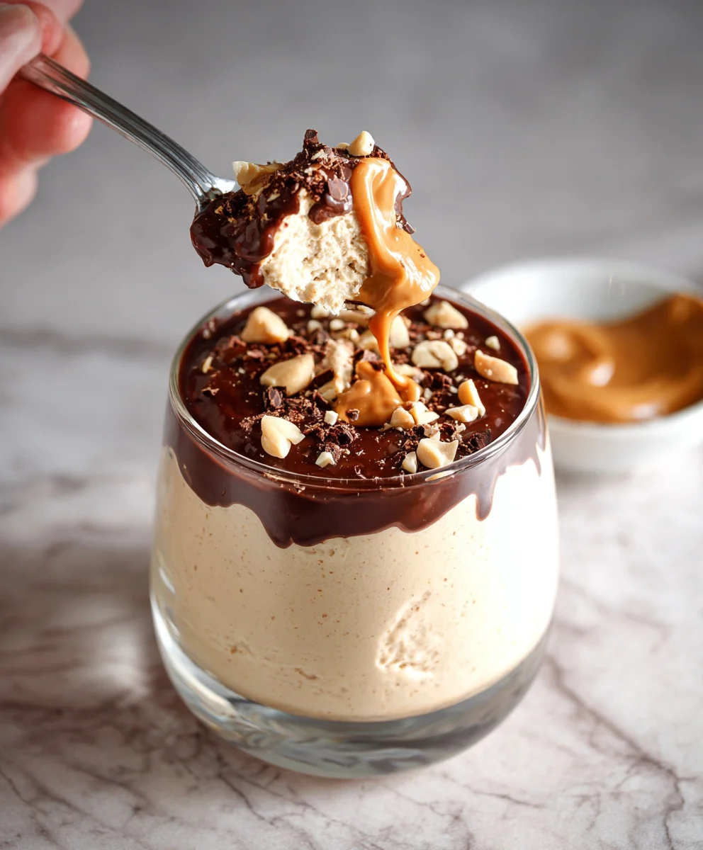 Cottage Cheese Peanut Butter Mousse - Easy Dessert