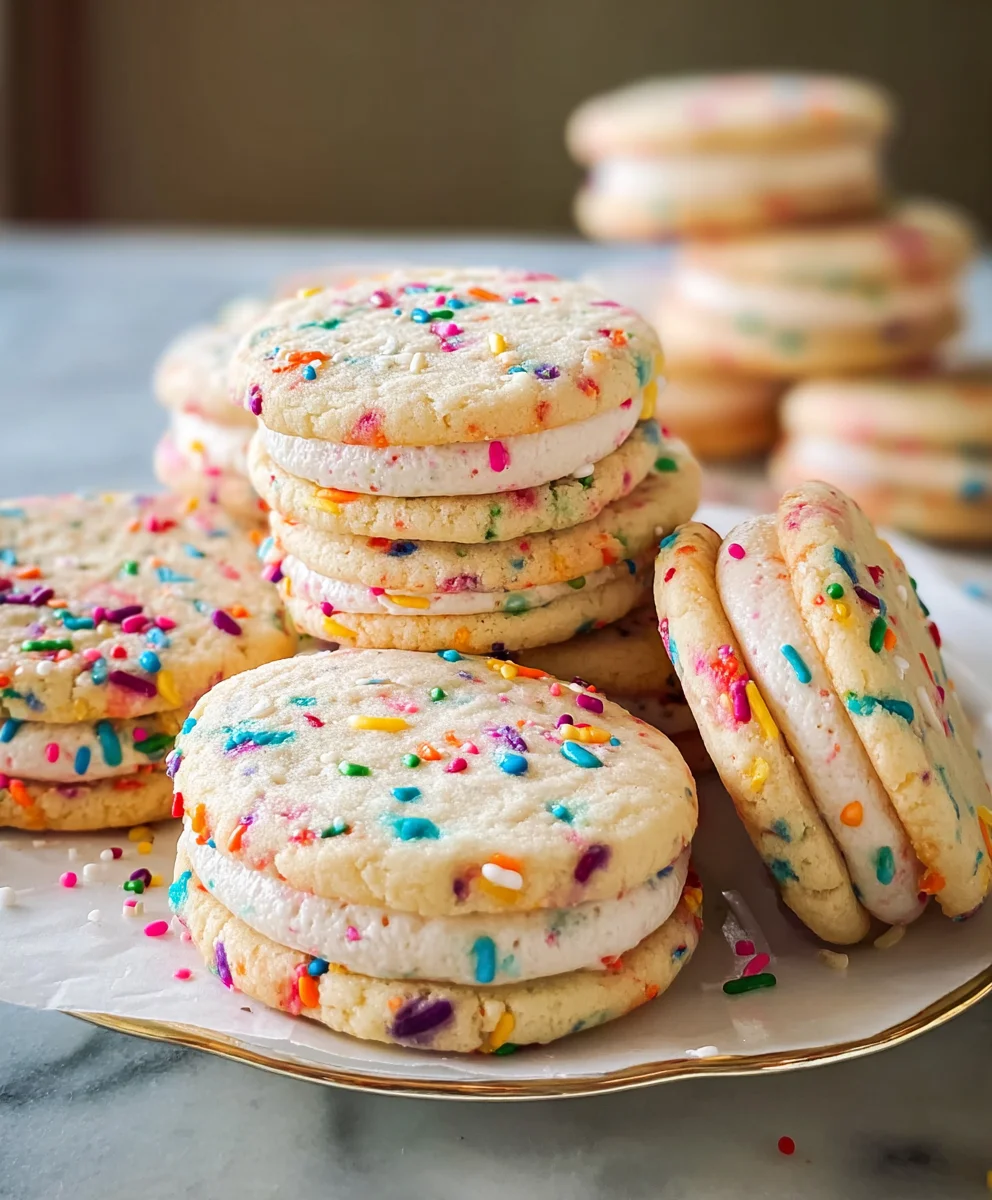 Funfetti Sandwich Cookies- Easy & Delicious Recipe