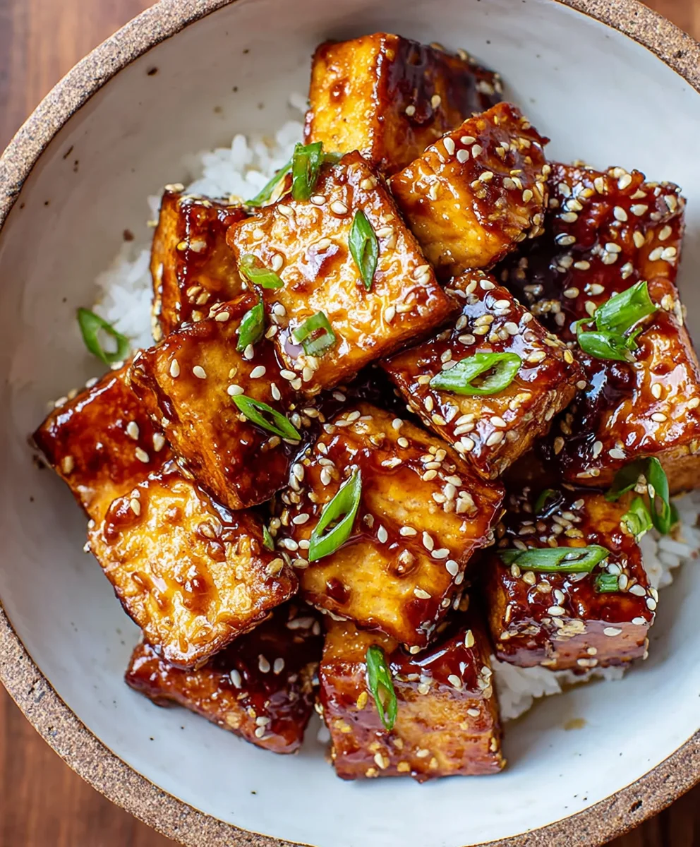 Crispy Sticky Tofu-Easy Plant-Based Delight