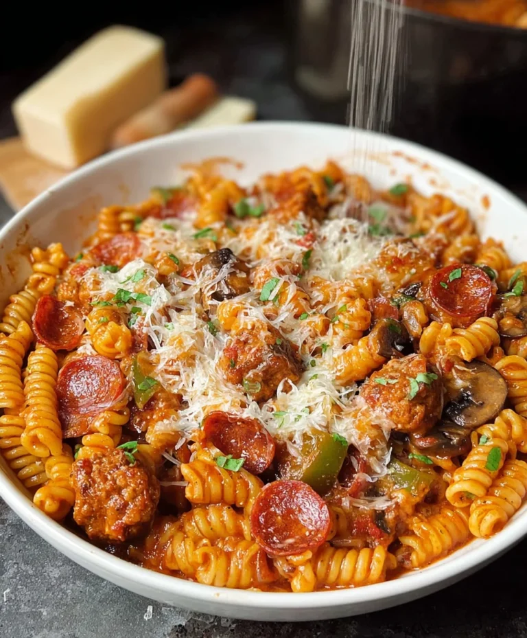 Easy One Pot Pizza Pasta – Quick Dinner Recipe