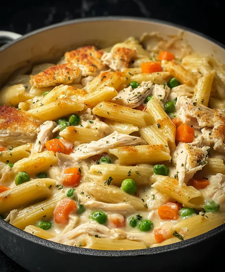 Comforting Chicken Pot Pie Pasta Recipe