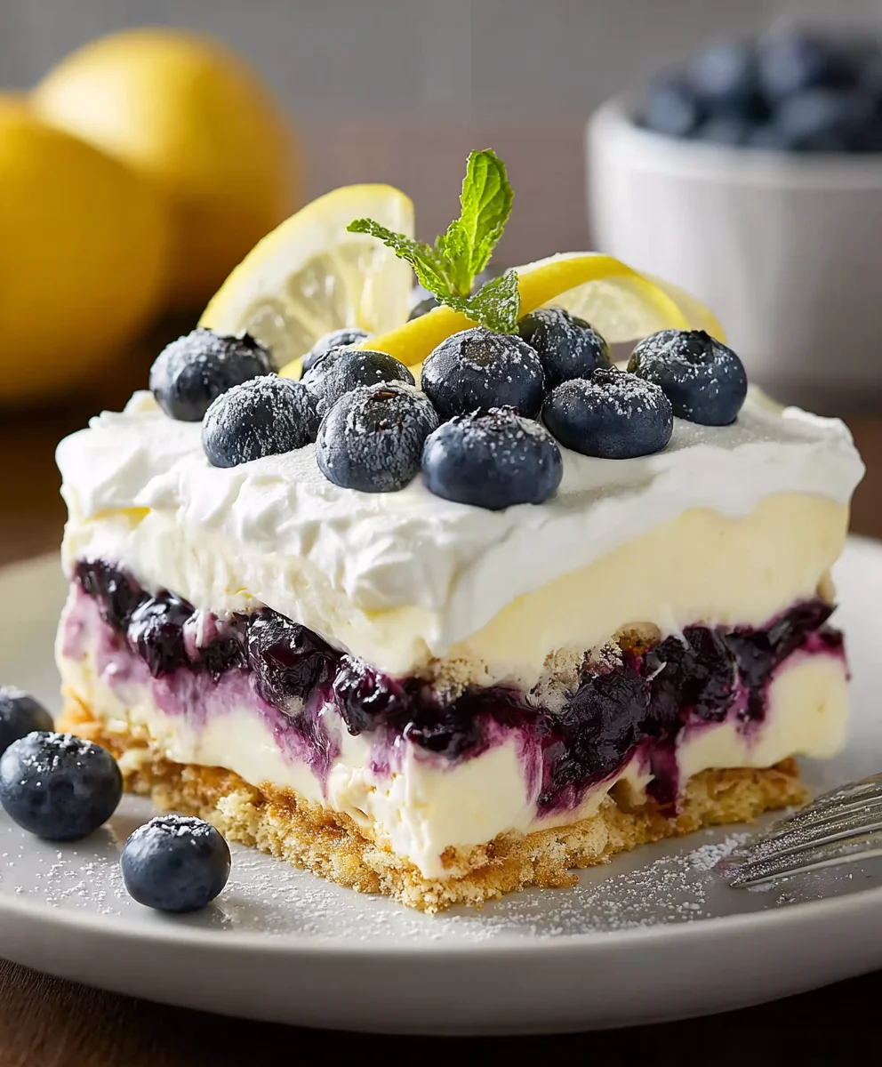 Lemon Blueberry Delight-Easy Dessert Recipe
