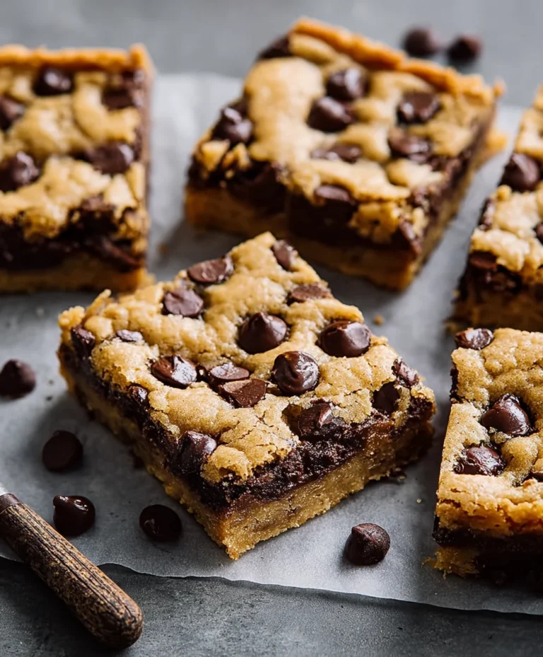 Classic Chocolate Chip Cookie Bars-Easy Delicious Recipe