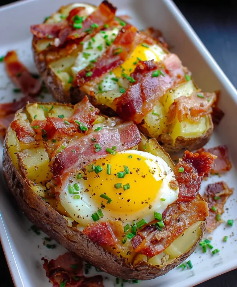 Double Baked Beef Beef Bacon Egg Potatoes-Ultimate Comfort Food