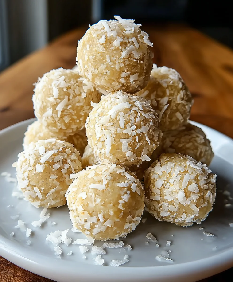 Lemon Coconut Protein Balls-Easy No-Bake Recipe
