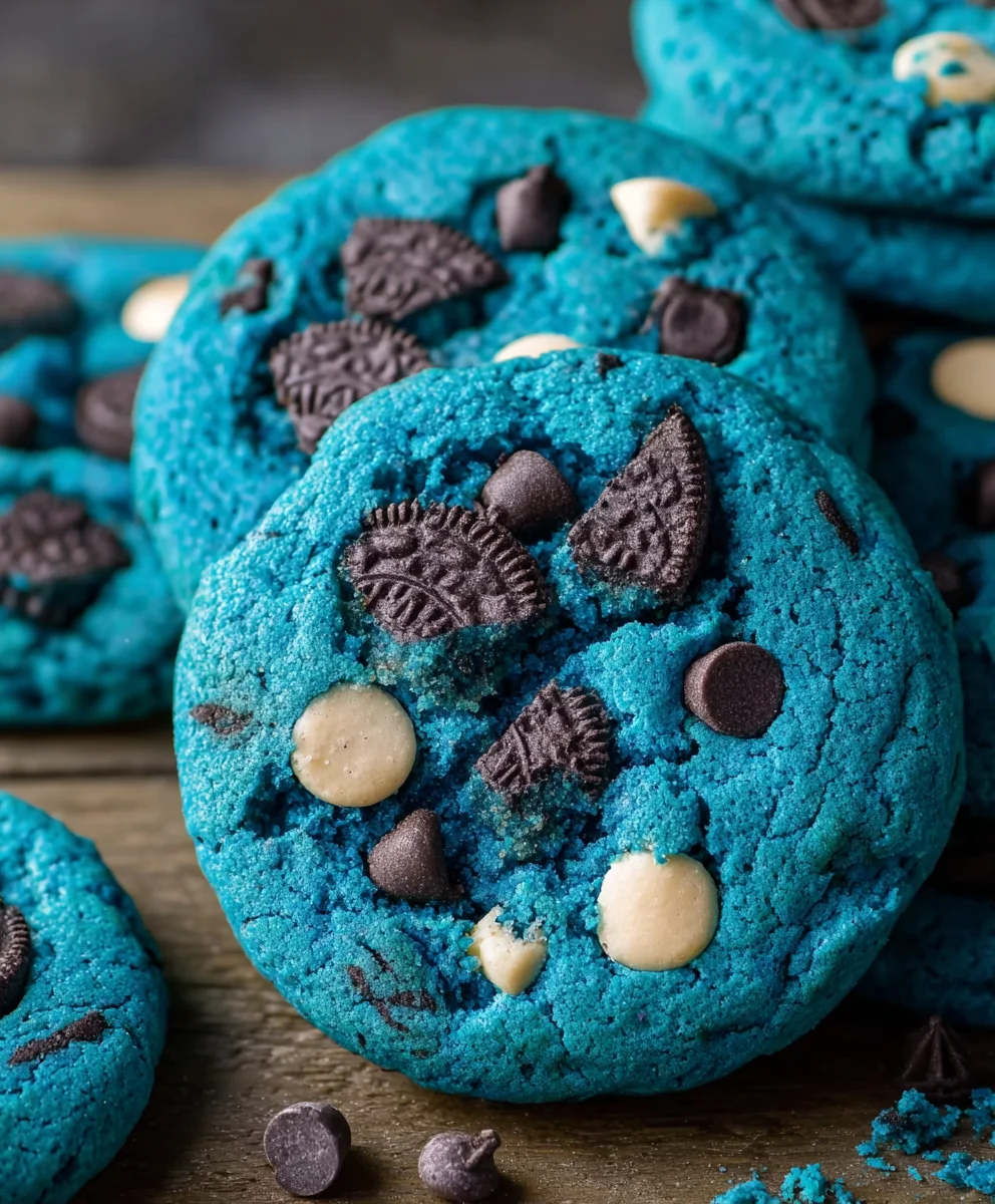 Blue Cookie Monster Cookies - Fun & Delicious Treat