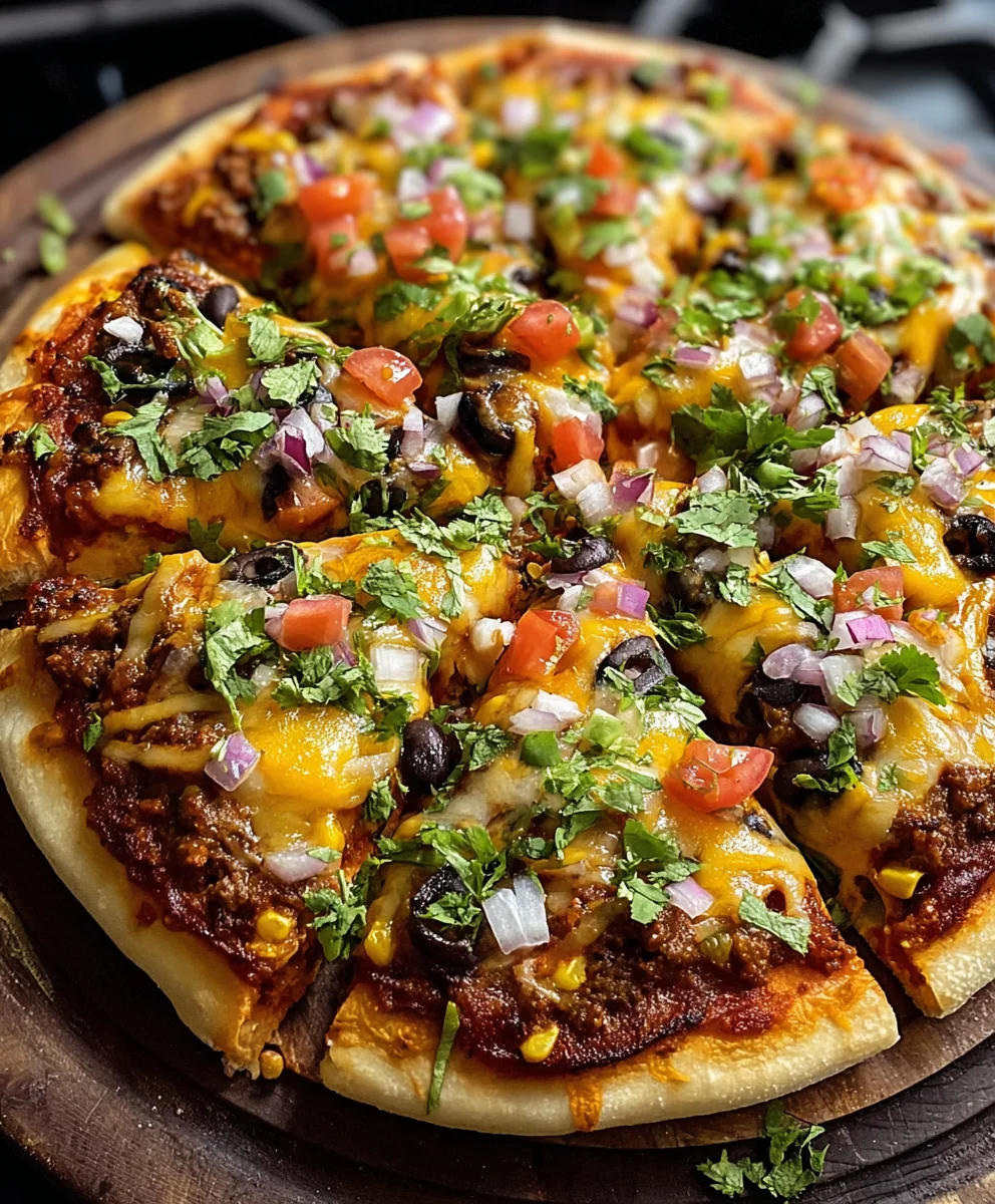 Easy Homemade Beef Mexican Pizza Recipe
