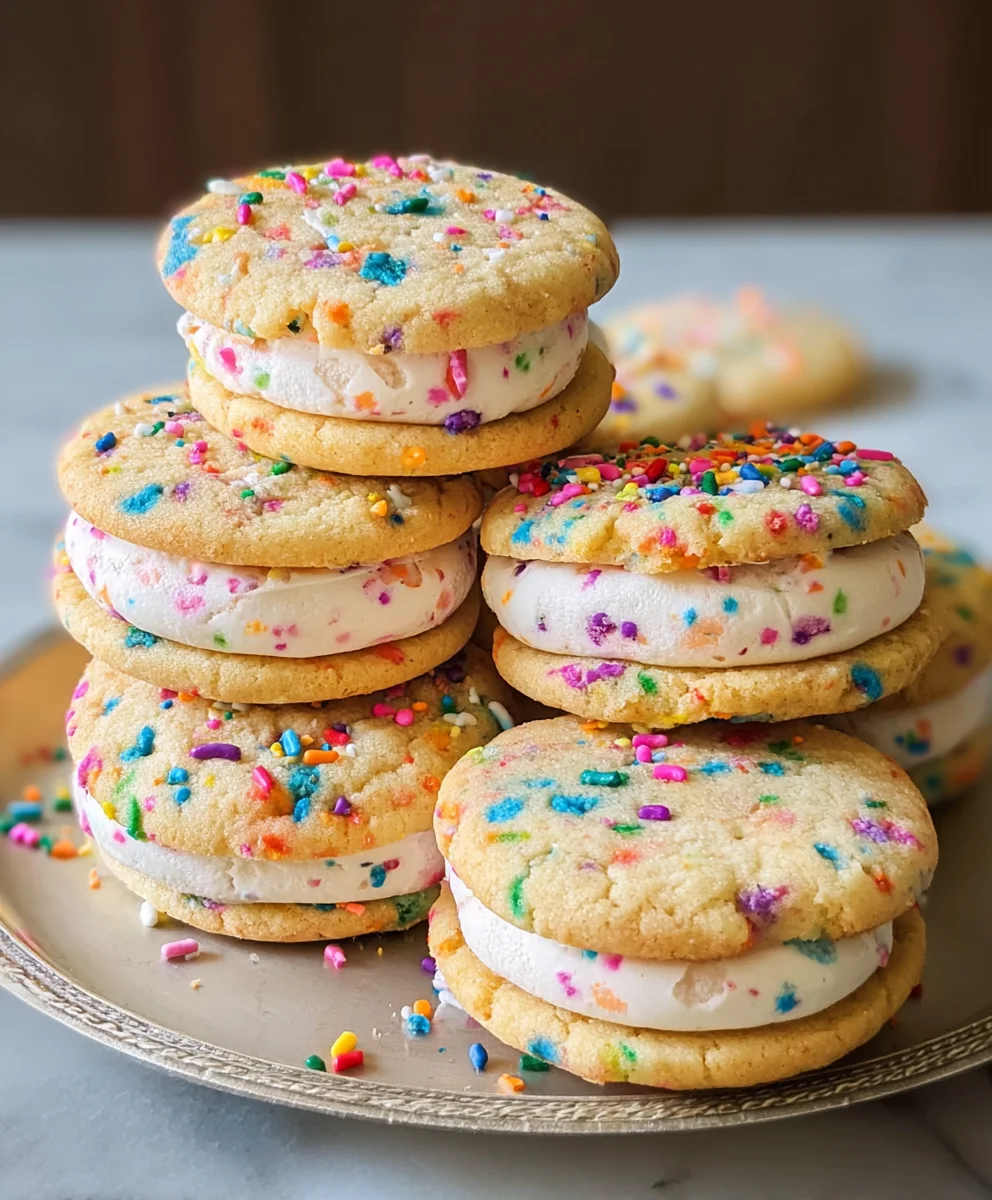 Funfetti Sandwich Cookies- Easy & Delicious Recipe
