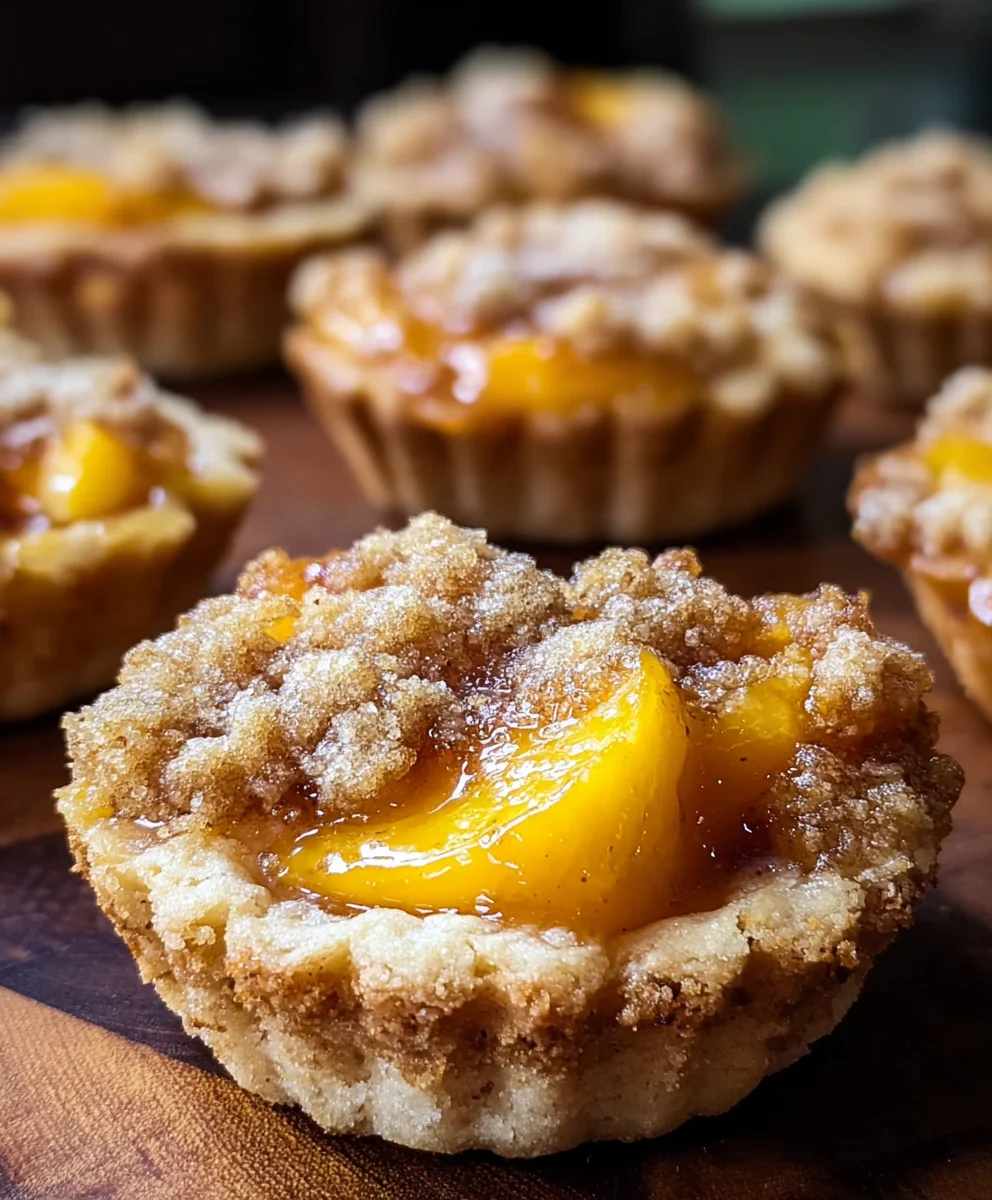 Peach Cobbler Cookie Cups - Easy Dessert Recipe
