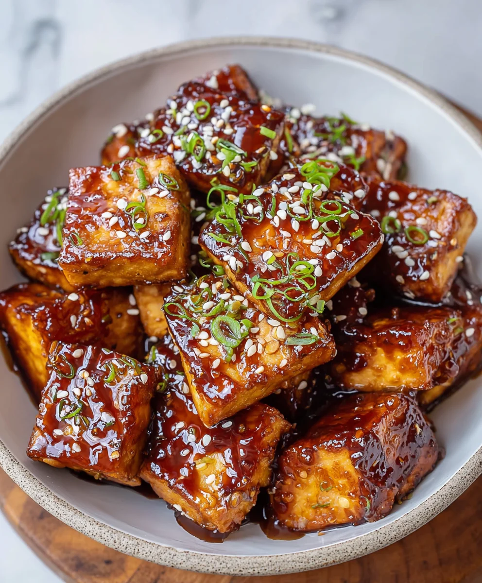 Crispy Sticky Tofu-Easy Plant-Based Delight