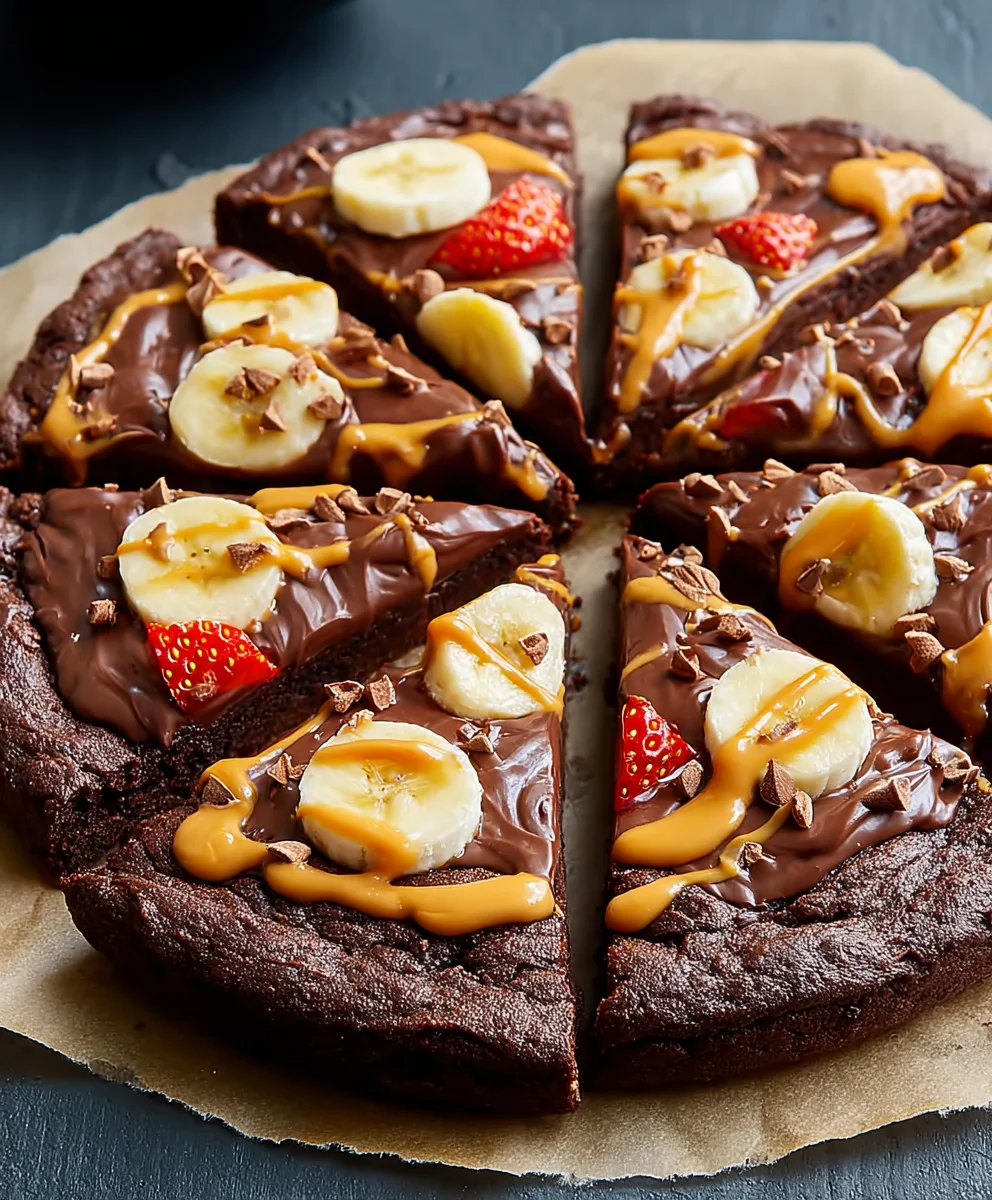 Decadent Chocolate Peanut Butter Pizza-Easy Dessert Recipe