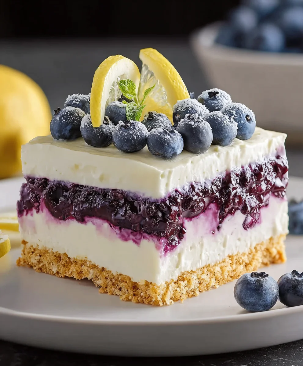 Lemon Blueberry Delight-Easy Dessert Recipe