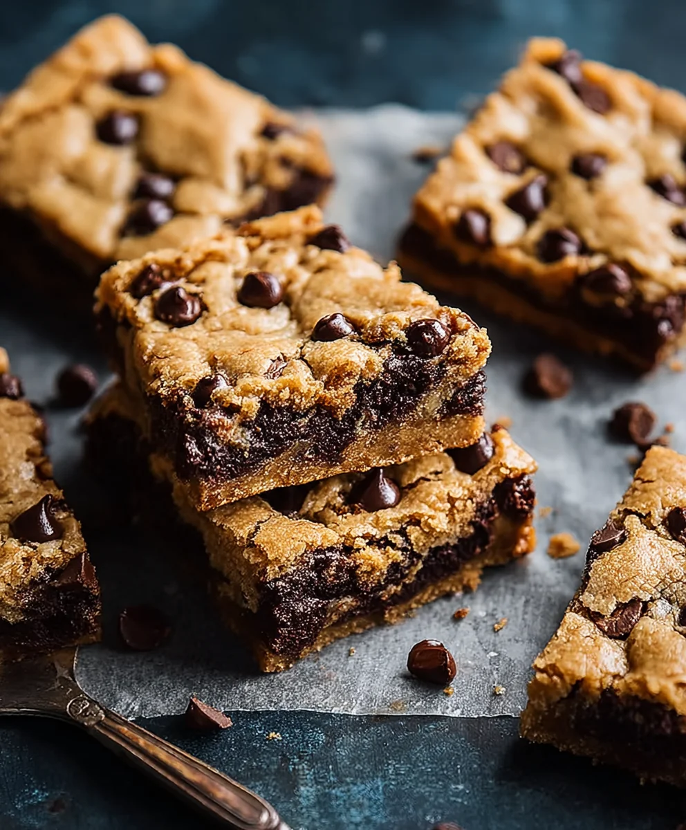Classic Chocolate Chip Cookie Bars-Easy Delicious Recipe