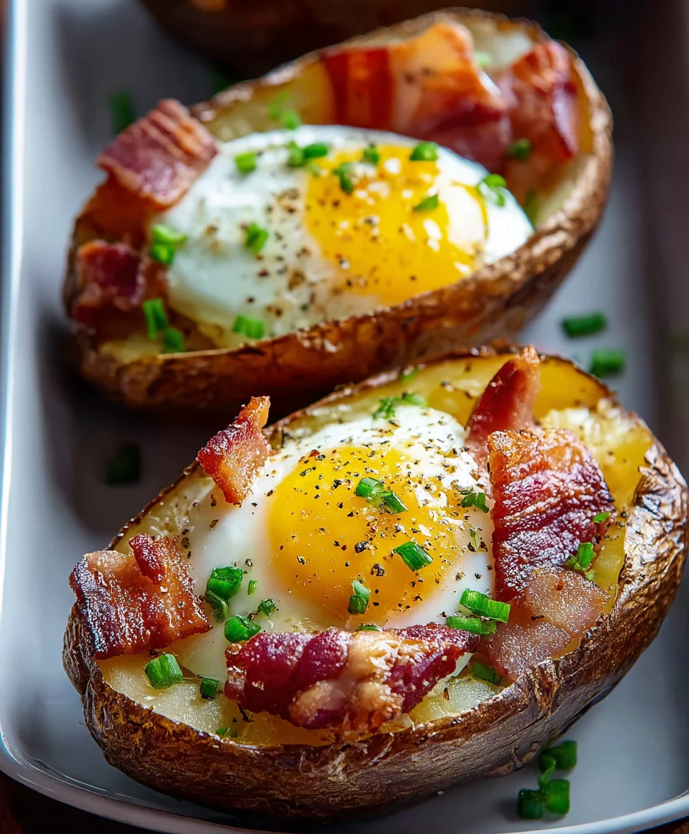 Double Baked Beef Beef Bacon Egg Potatoes-Ultimate Comfort Food