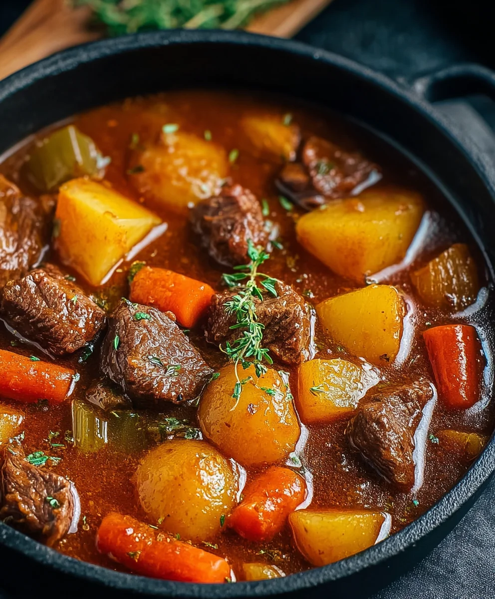 Easy Homemade Beef Stew - Hearty & Delicious