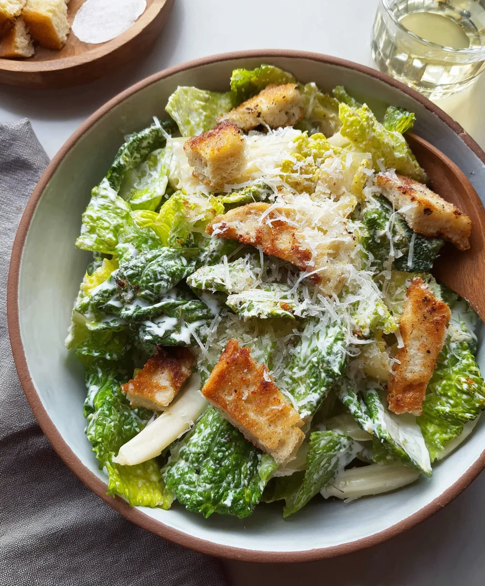 Easy Vegetarian Caesar Salad Recipe- Delicious & Quick