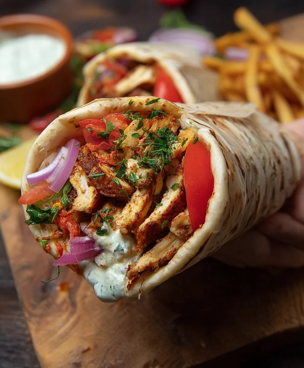 Easy Chicken Shawarma Wrap Recipe - Flavorful Meal