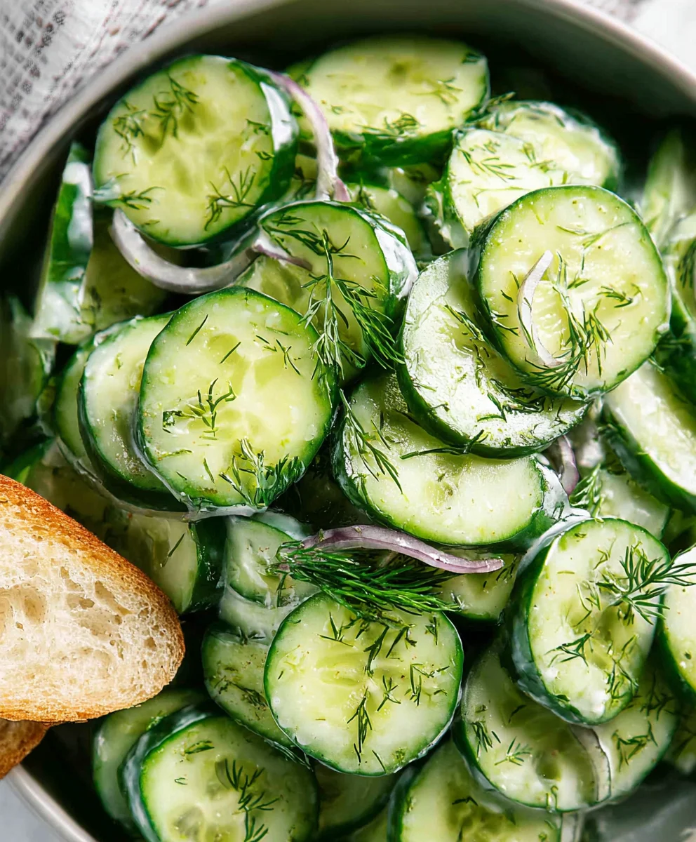 Cucumber Dill Salad - Fresh & Easy Recipe