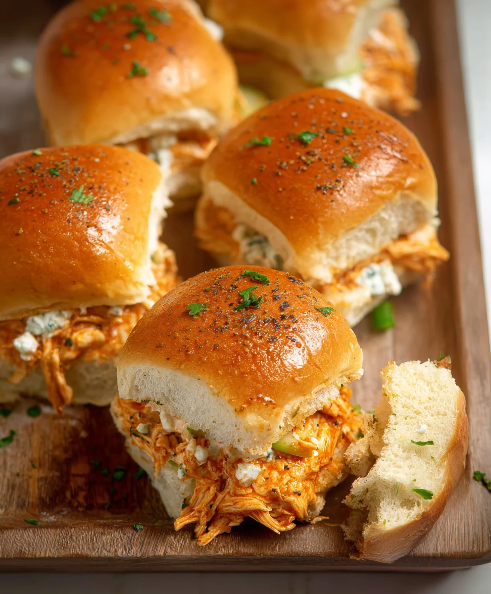 Spicy Buffalo Chicken Sliders - Easy & Flavorful