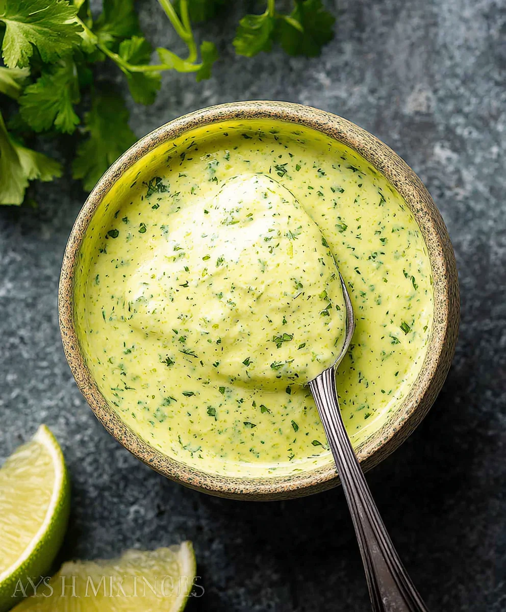 Zesty Cilantro Lime Sauce - Easy & Delicious