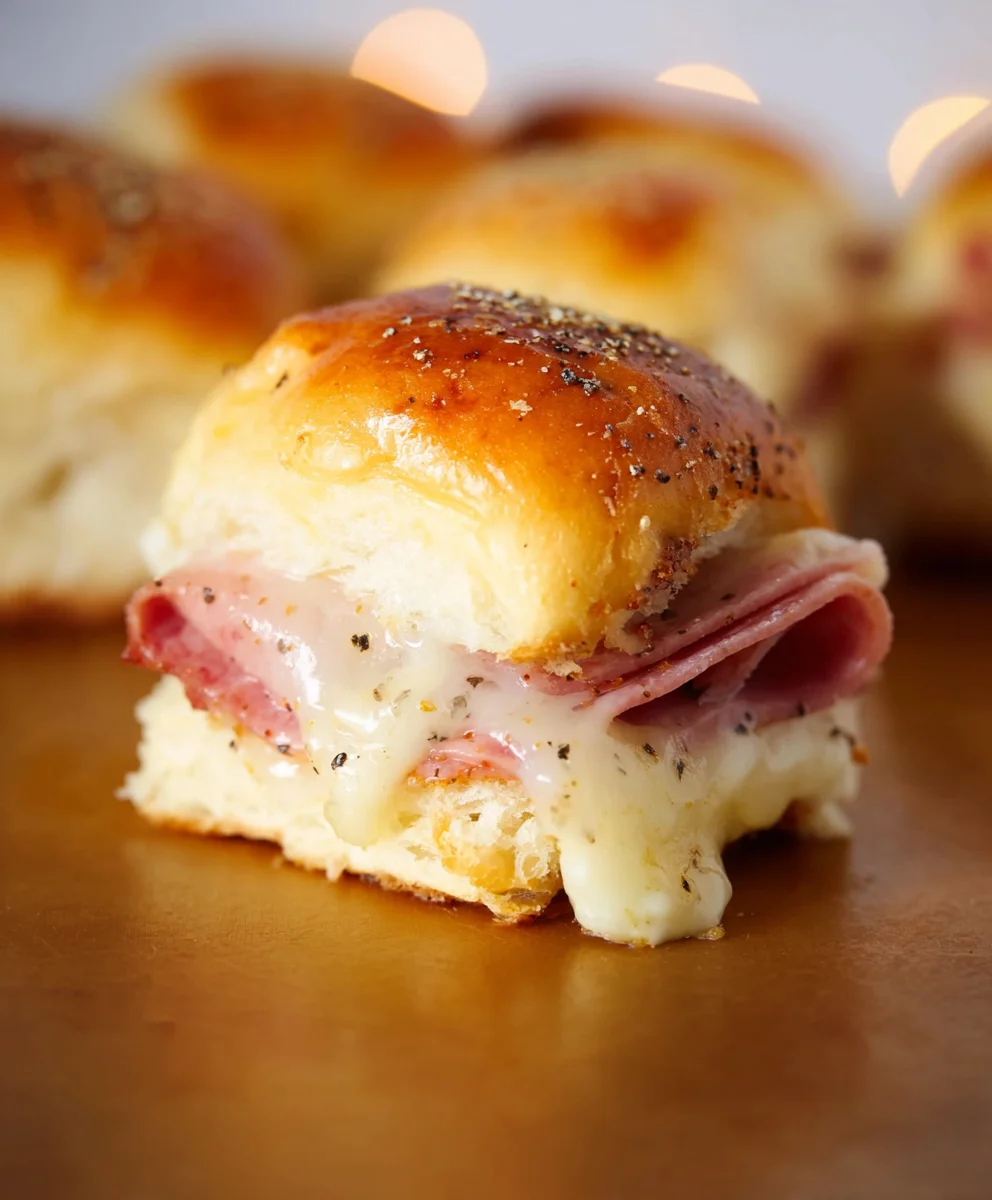 Beef Beef Ham Cheese Sliders - Easy Party Appetizer