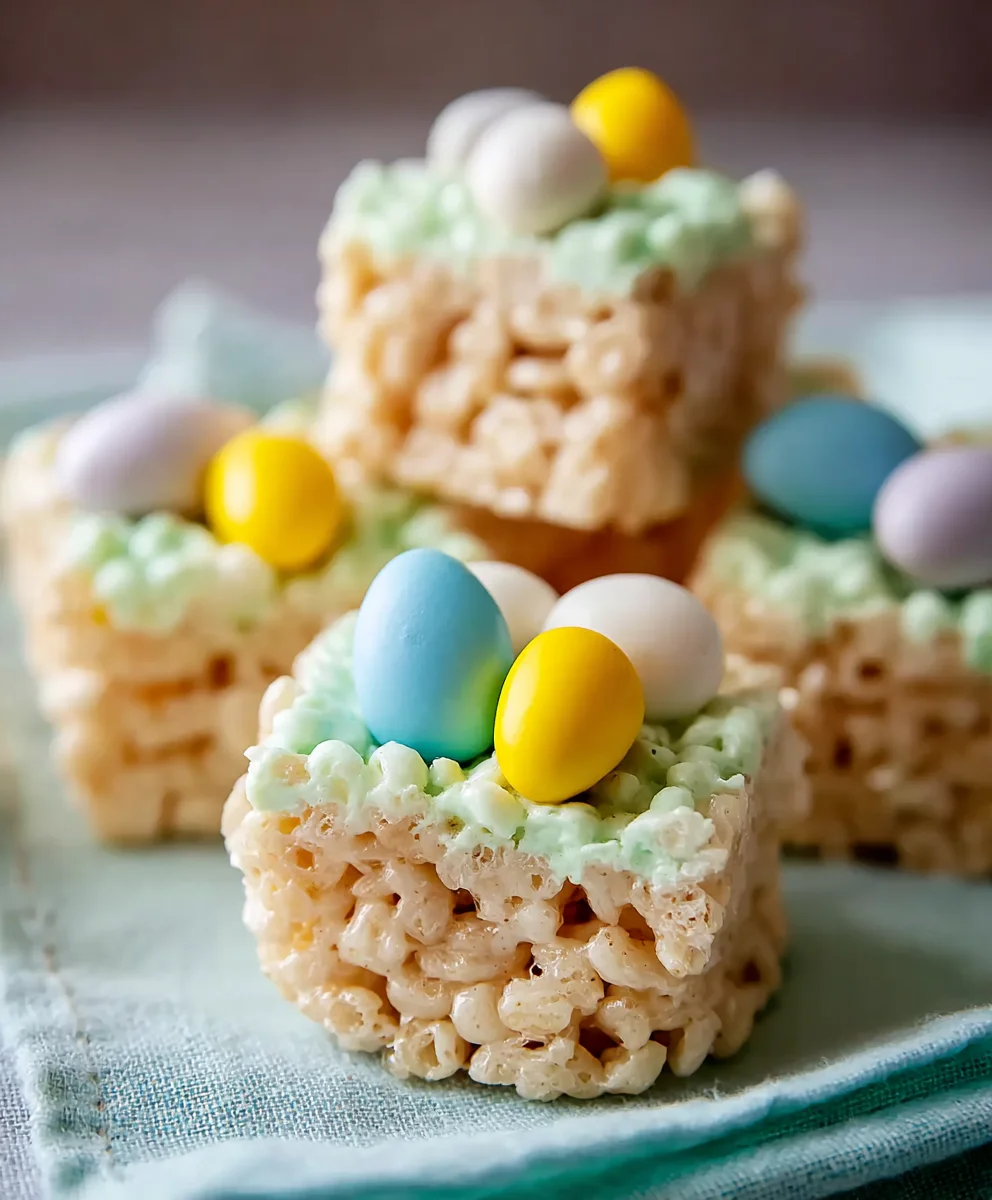 Easter Rice Krispie Treats- Easy Spring Dessert Recipe
