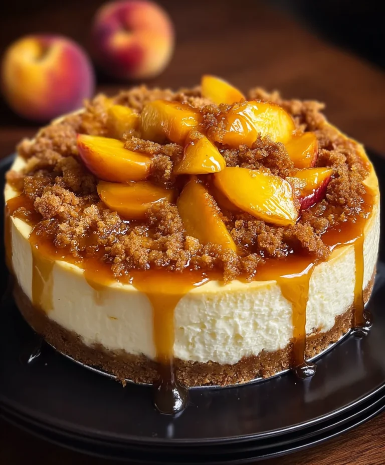 Peach Cobbler Cheesecake- A Delicious Dessert Dream