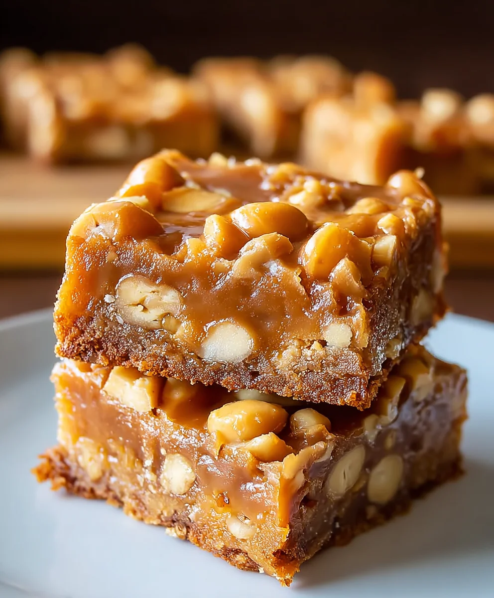 Gooey Butterscotch Nut Bars-Easy Recipe