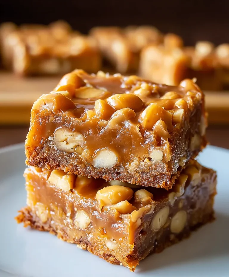 Gooey Butterscotch Nut Bars-Easy Recipe