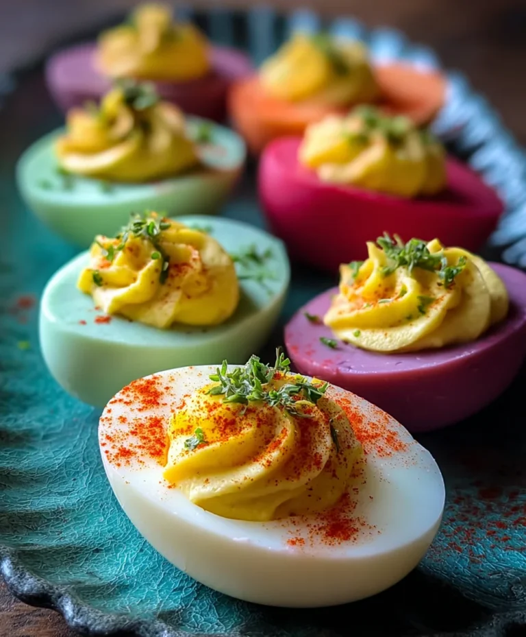 Colorful Deviled Eggs-Party Perfect Appetizer