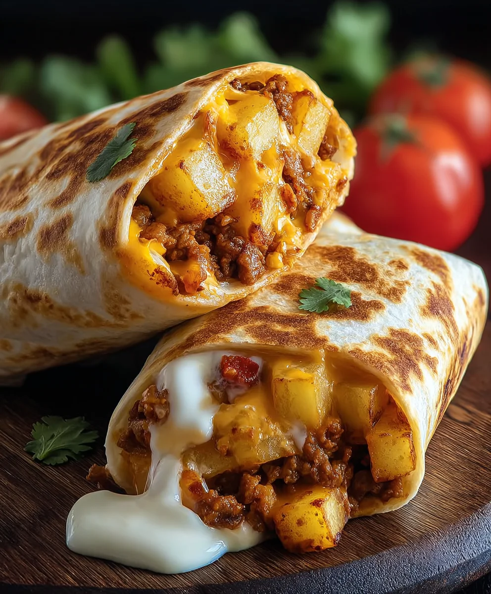 Easy Cheesy Potato Burritos - Quick & Delicious Recipe
