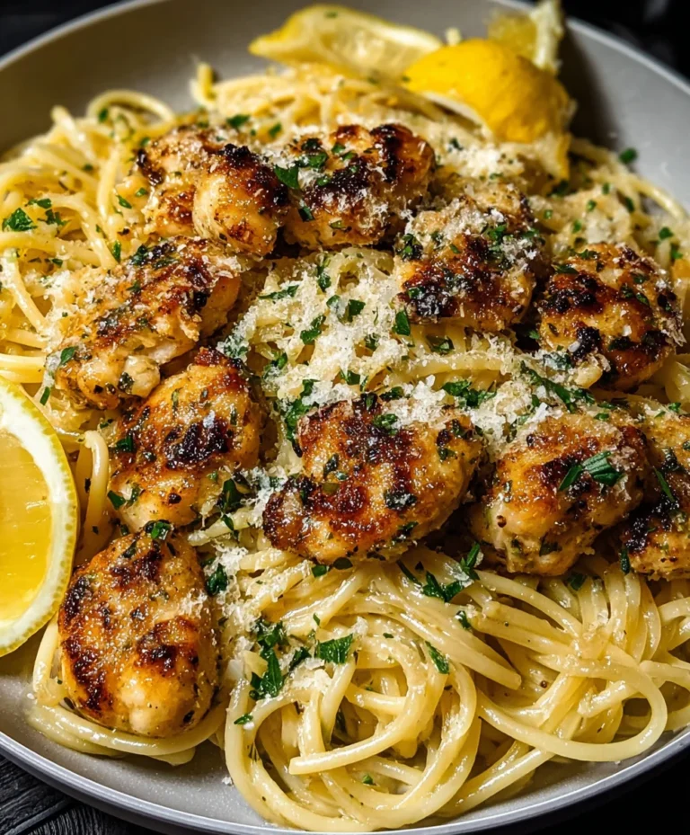 Lemon Chicken Parmesan Linguine – Easy & Delicious