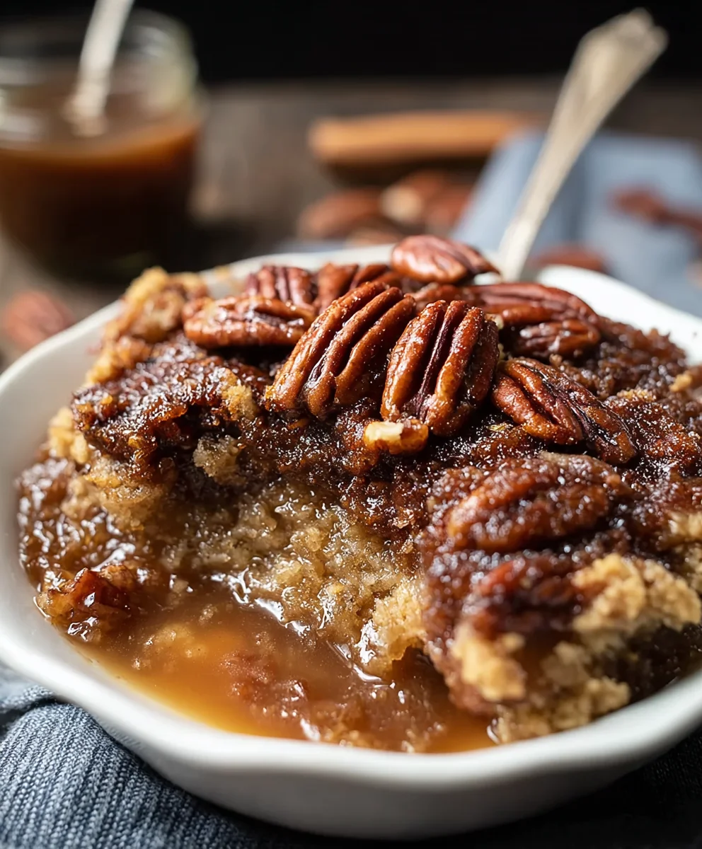 Easy Pecan Pie Cobbler Recipe- Delicious Dessert