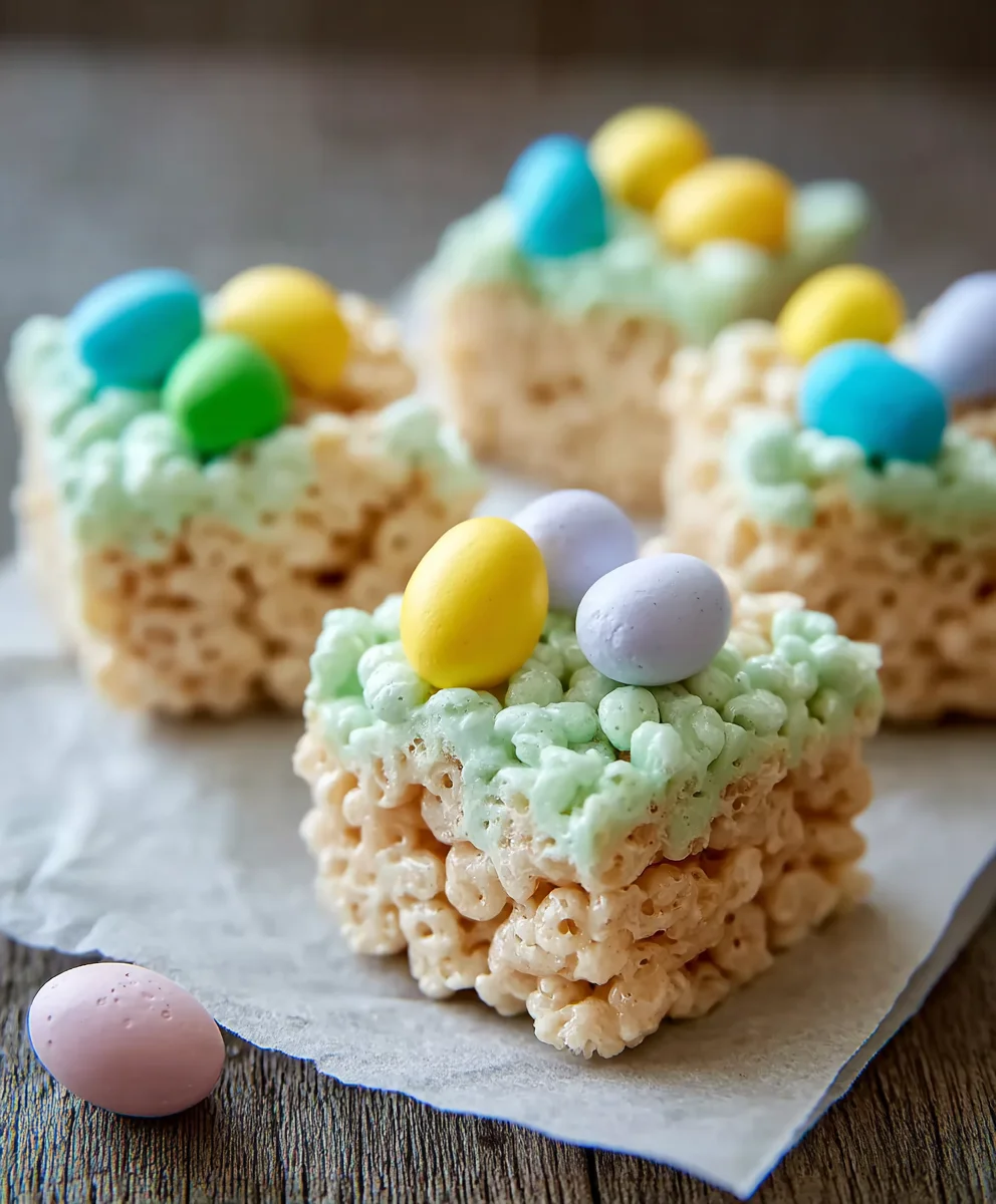 Easter Rice Krispie Treats- Easy Spring Dessert Recipe