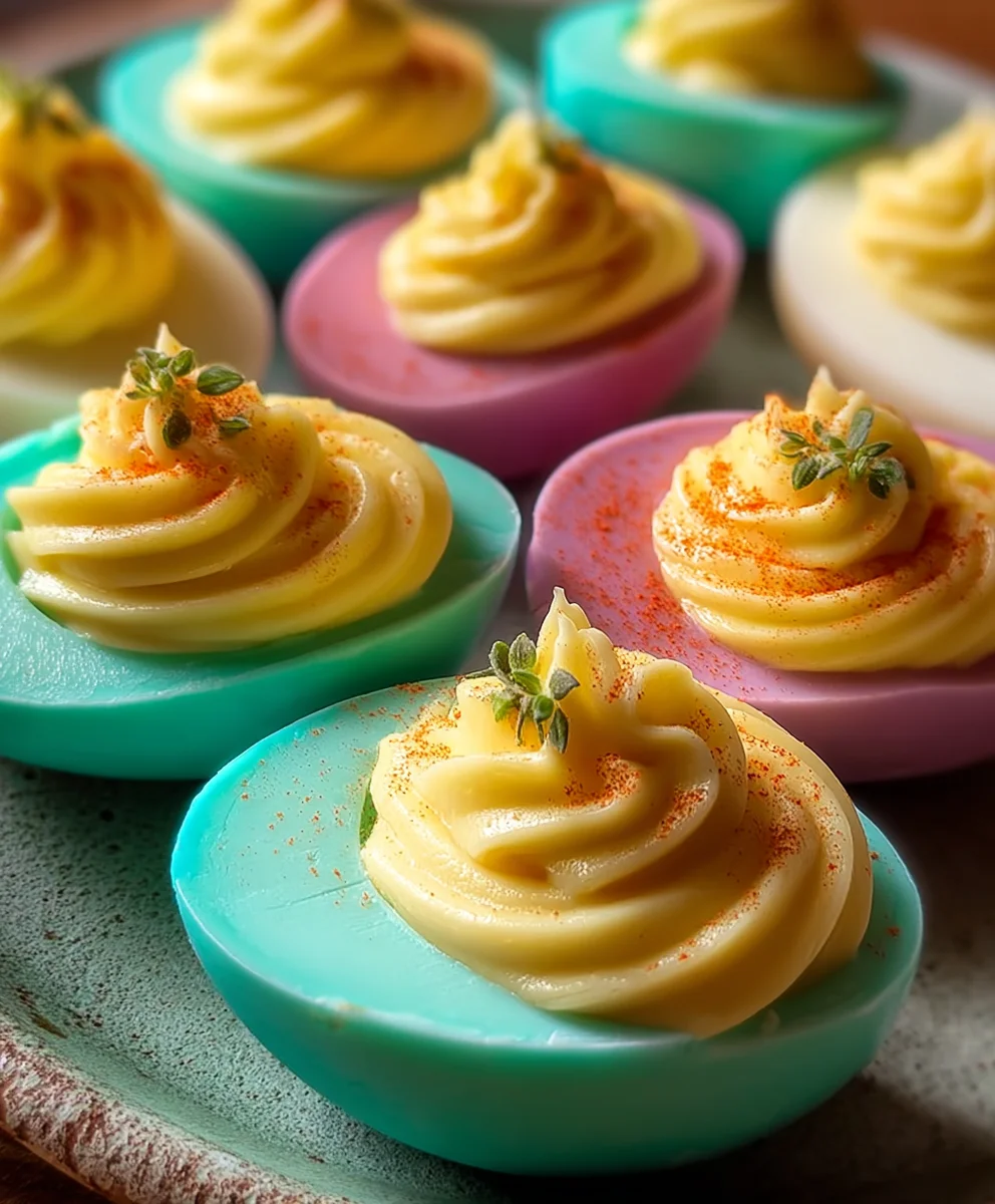 Colorful Deviled Eggs-Party Perfect Appetizer