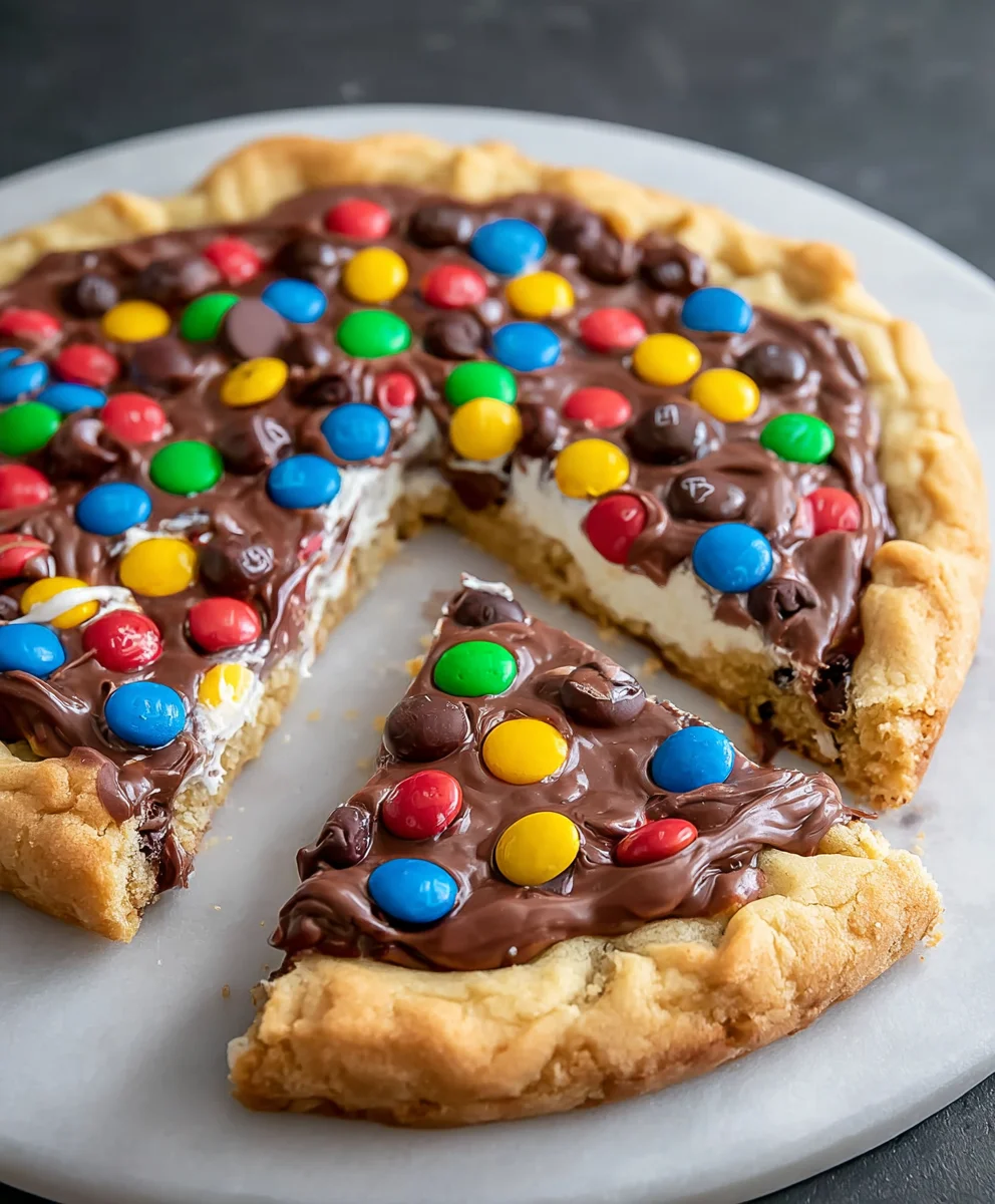 M&M Cookie Pizza Recipe - Easy Dessert Fun