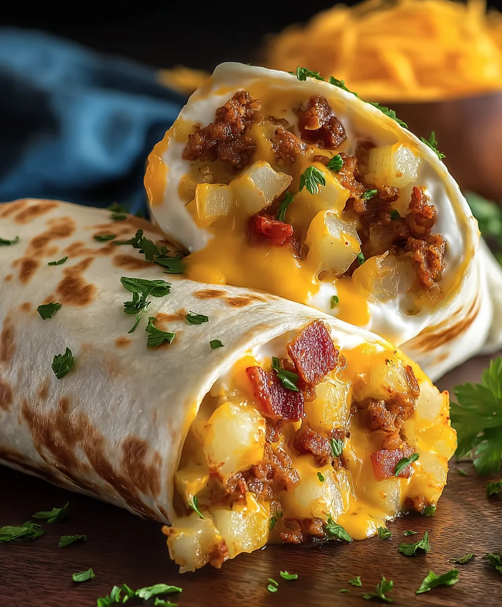 Easy Cheesy Potato Burritos - Quick & Delicious Recipe