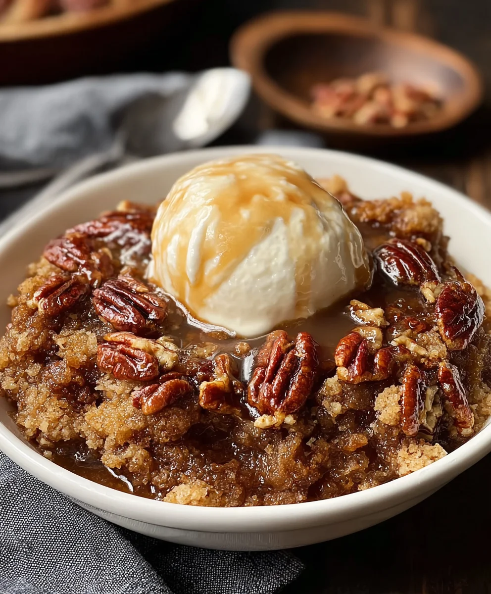 Easy Pecan Pie Cobbler Recipe- Delicious Dessert