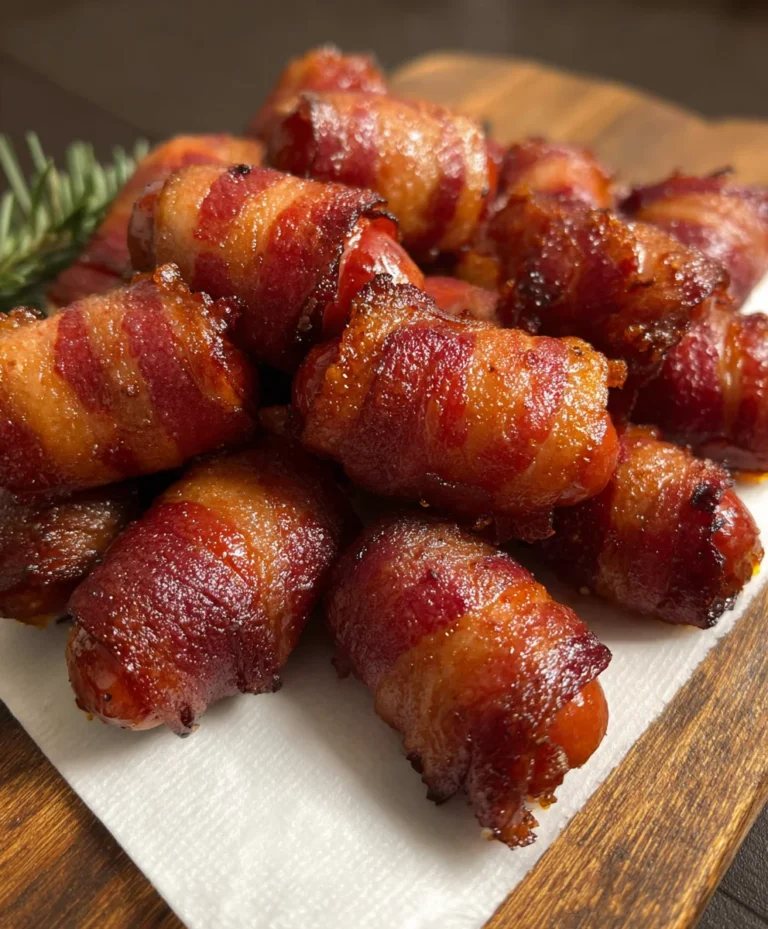 Beef Beef Bacon Wrapped Little Smokies – Easy Appetizer