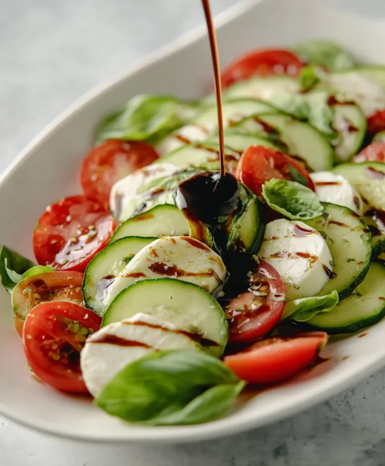 Cucumber Caprese Salad – Fresh & Easy Summer Recipe