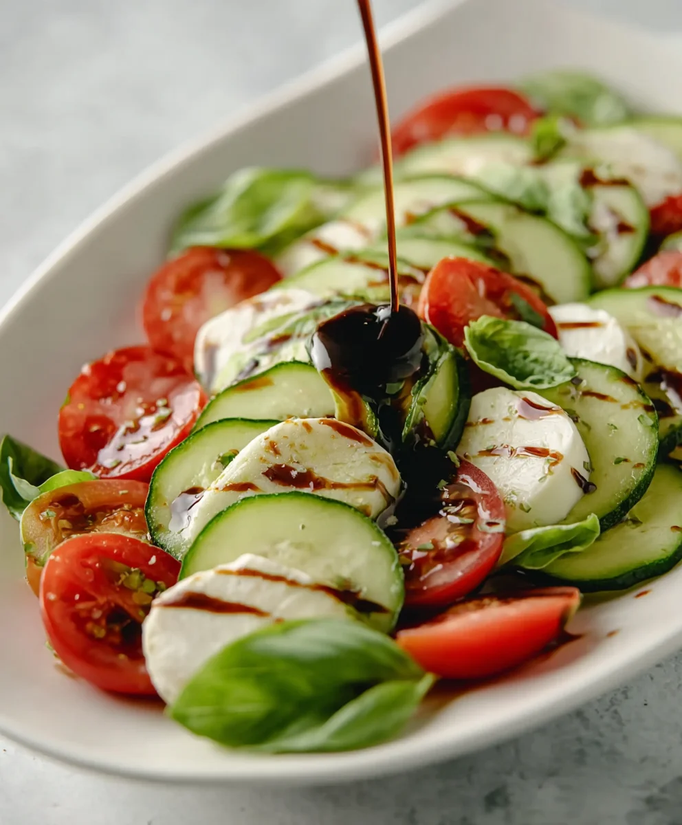 Cucumber Caprese Salad - Fresh & Easy Summer Recipe