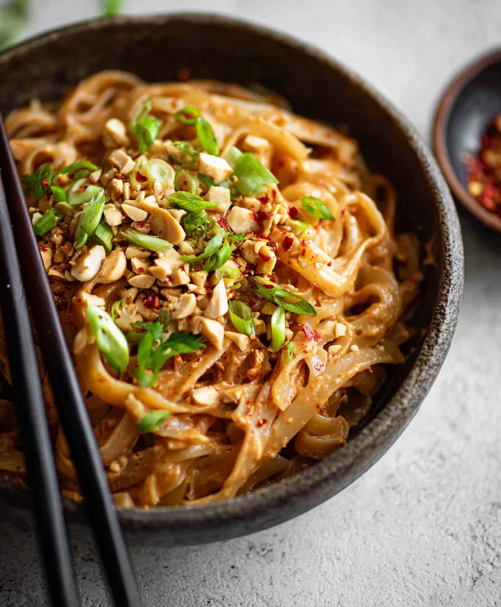 Spicy Peanut Butter Noodles- Easy & Flavorful Recipe
