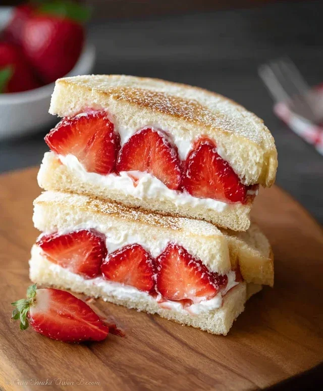 4-ingredient Strawberry Sando