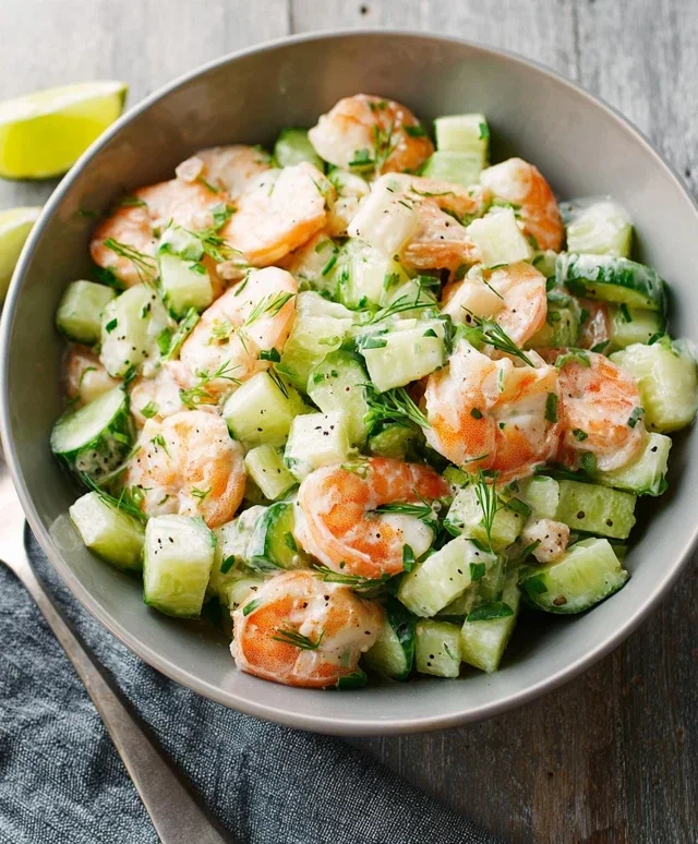 Cucumber Shrimp Salad